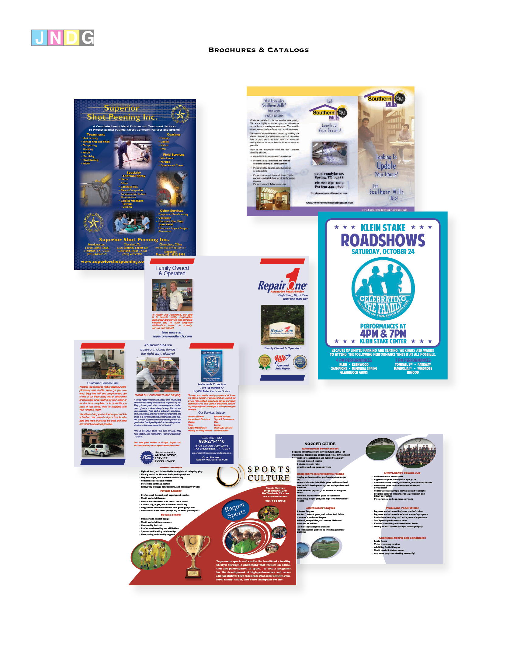 Misc. brochures and catalogs
